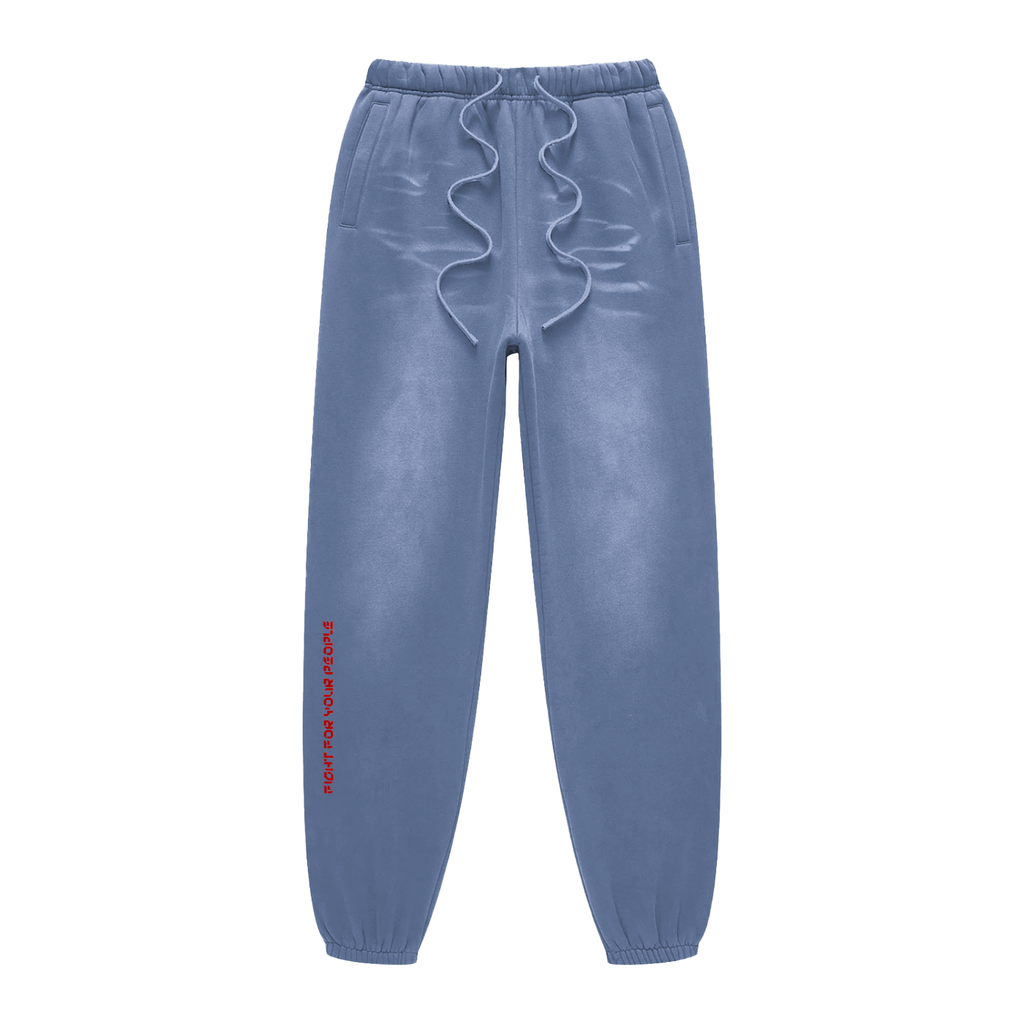Spodnie Dresowe Sunfade Jogger – Nowrocky™ — detal przetarcia sunfade