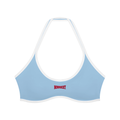 Biustonosz Sportowy Halter Color Block – Nowrocky™ — wiązanie halter na karku, zbliżenie
