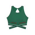 Biustonosz Sportowy Criss-Cross Racerback – Nowrocky™ — biustonosz sportowy z profilu na modelce