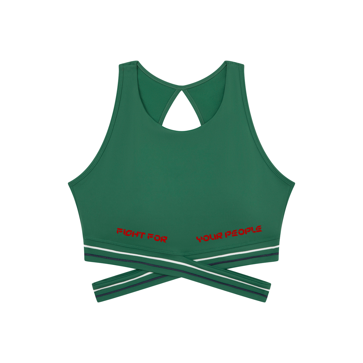Biustonosz Sportowy Criss-Cross Racerback – Nowrocky™ — biustonosz sportowy z profilu na modelce