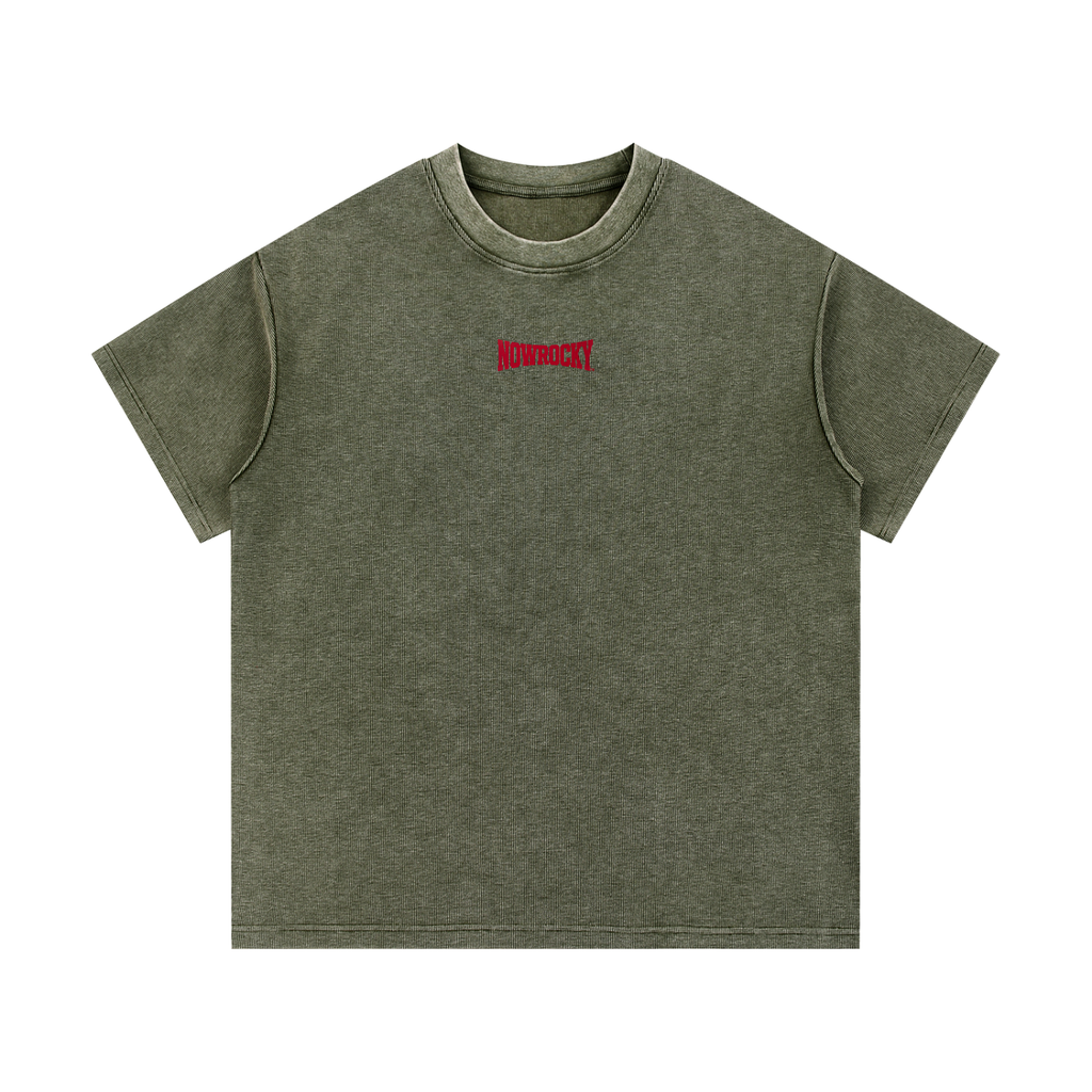 T-shirt Mineral Wash Waffle Knit – Nowrocky™