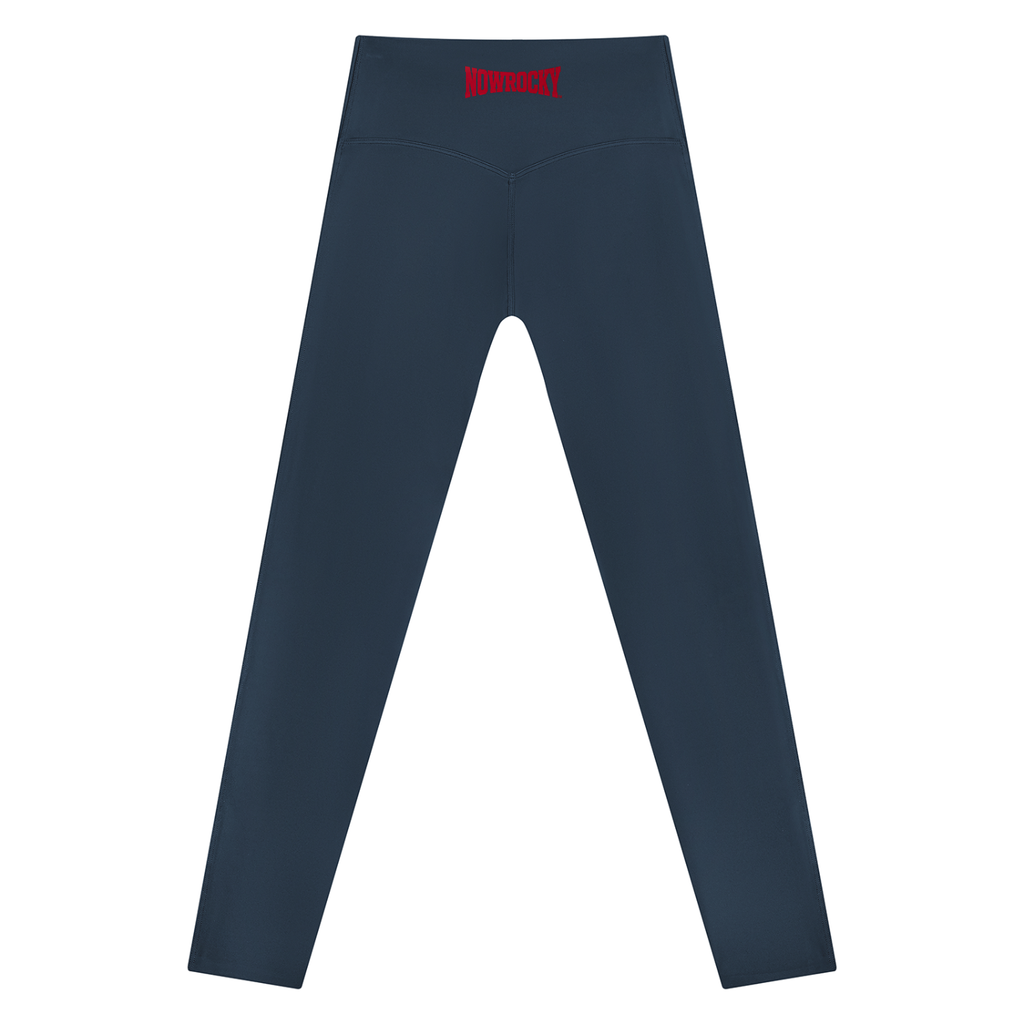 Legginsy High Rise z Lampasem – Nowrocky™ — układ na płasko, pełna długość nogawki