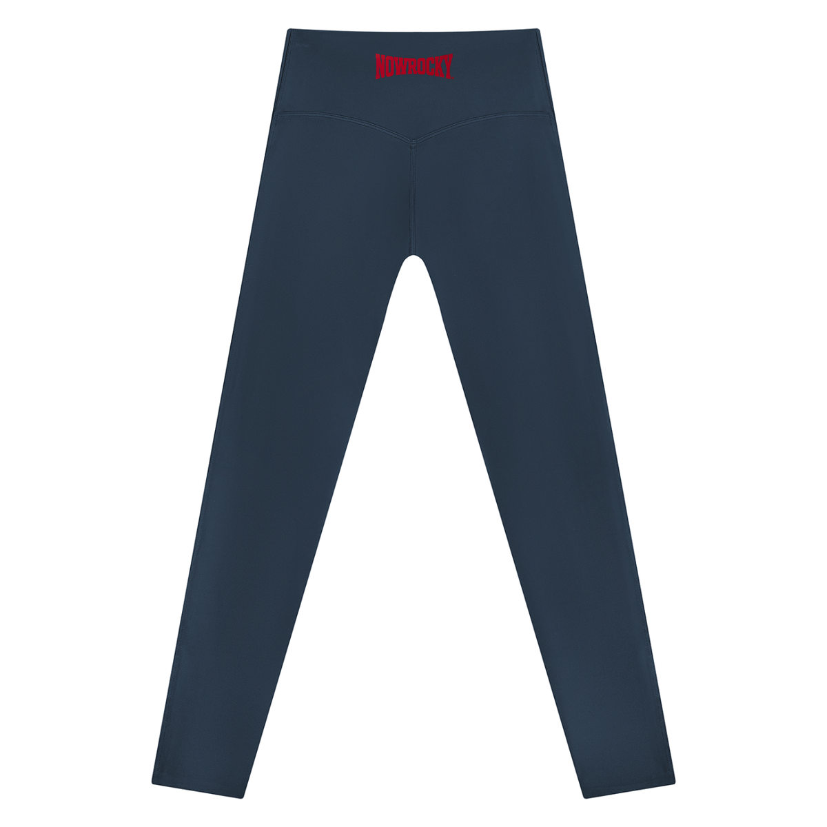 Legginsy High Rise z Lampasem – Nowrocky™ — układ na płasko, pełna długość nogawki
