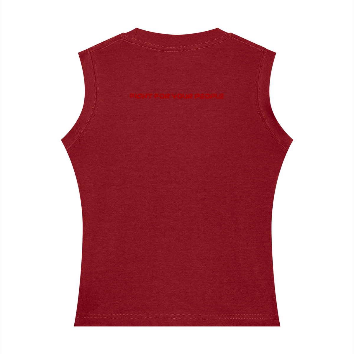 Tank Top Crewneck Regular Fit – Nowrocky™ — plecy modela i linia ramiączek