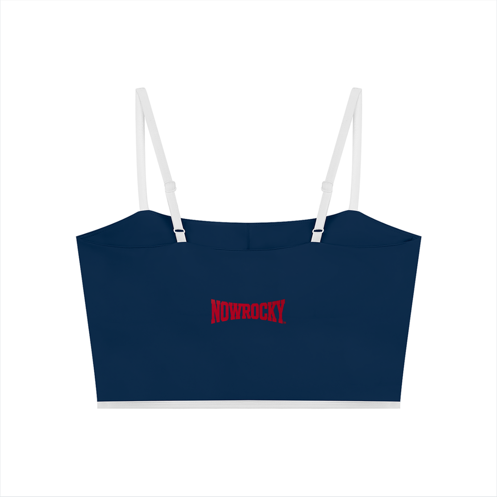 Biustonosz Sportowy Color Block – Nowrocky™ — zbliżenie na łączenie dwóch kolorów