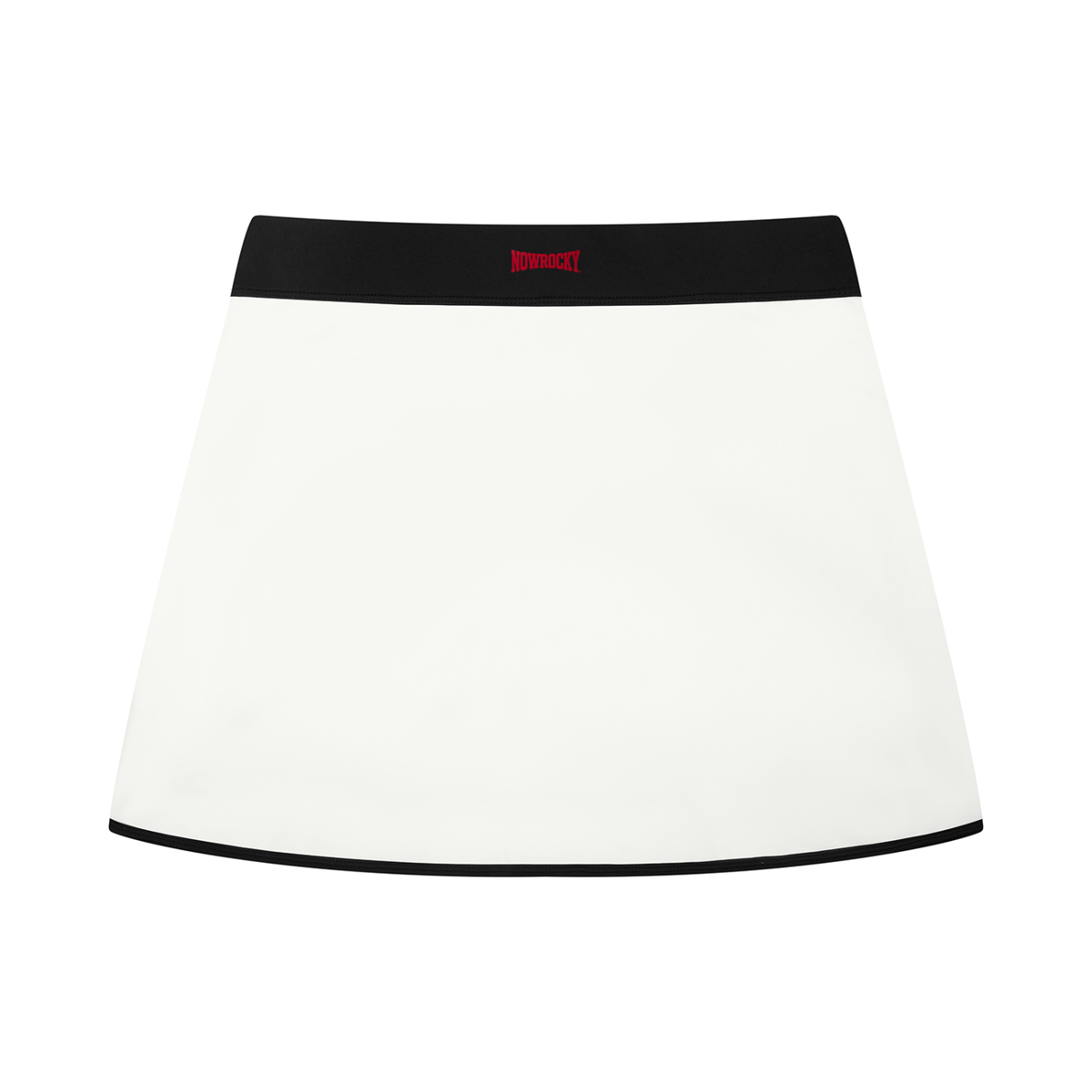 Spódnica Skort Color Block A-Line – Nowrocky™ — układ na płasko, pełny obrys kroju A-line