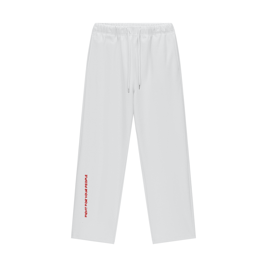 Spodnie Dresowe Heavyweight Straight Leg – Nowrocky™ — detal grubej dzianiny