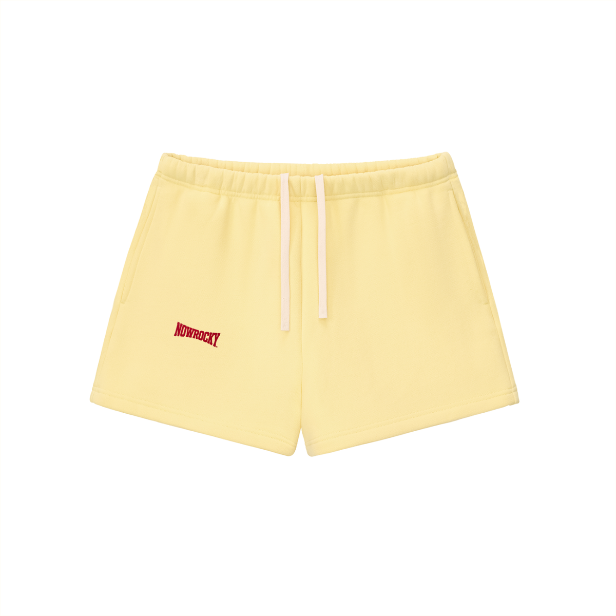 Szorty Dresowe Fleece z Troczkiem w kolorze zolty – Nowrocky (streetwear)