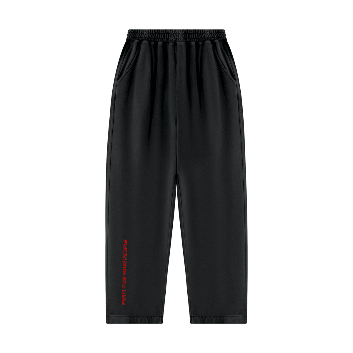 Spodnie Dresowe Balloon Mineral Wash w kolorze czarny – Nowrocky (streetwear)