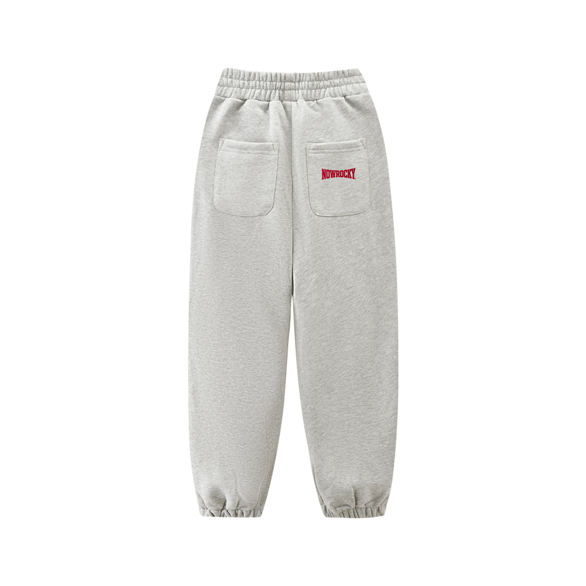 Spodnie Dresowe Dziecięce Fleece Jogger – Nowrocky™ — z profilu, zwężana nogawka