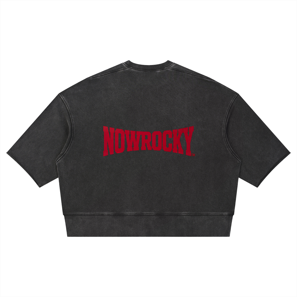 T-shirt Mineral Wash Boxy Raw Edge – Nowrocky™