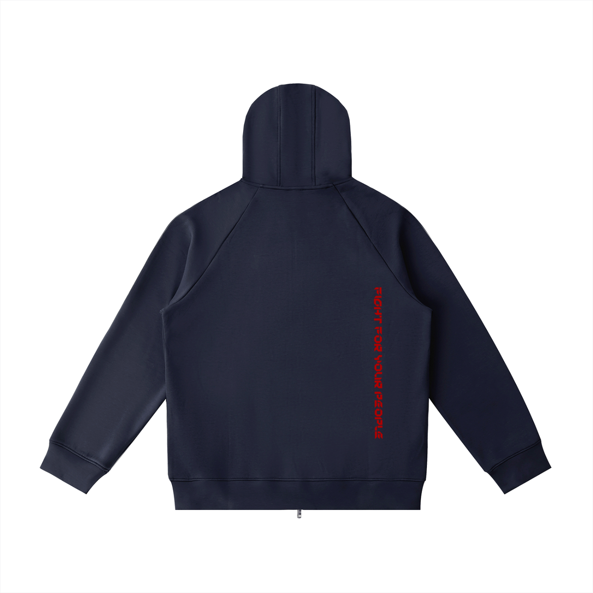 Bluza Zip Hoodie Raglan Heavyweight – Nowrocky™ — kieszenie przednie przy zamku