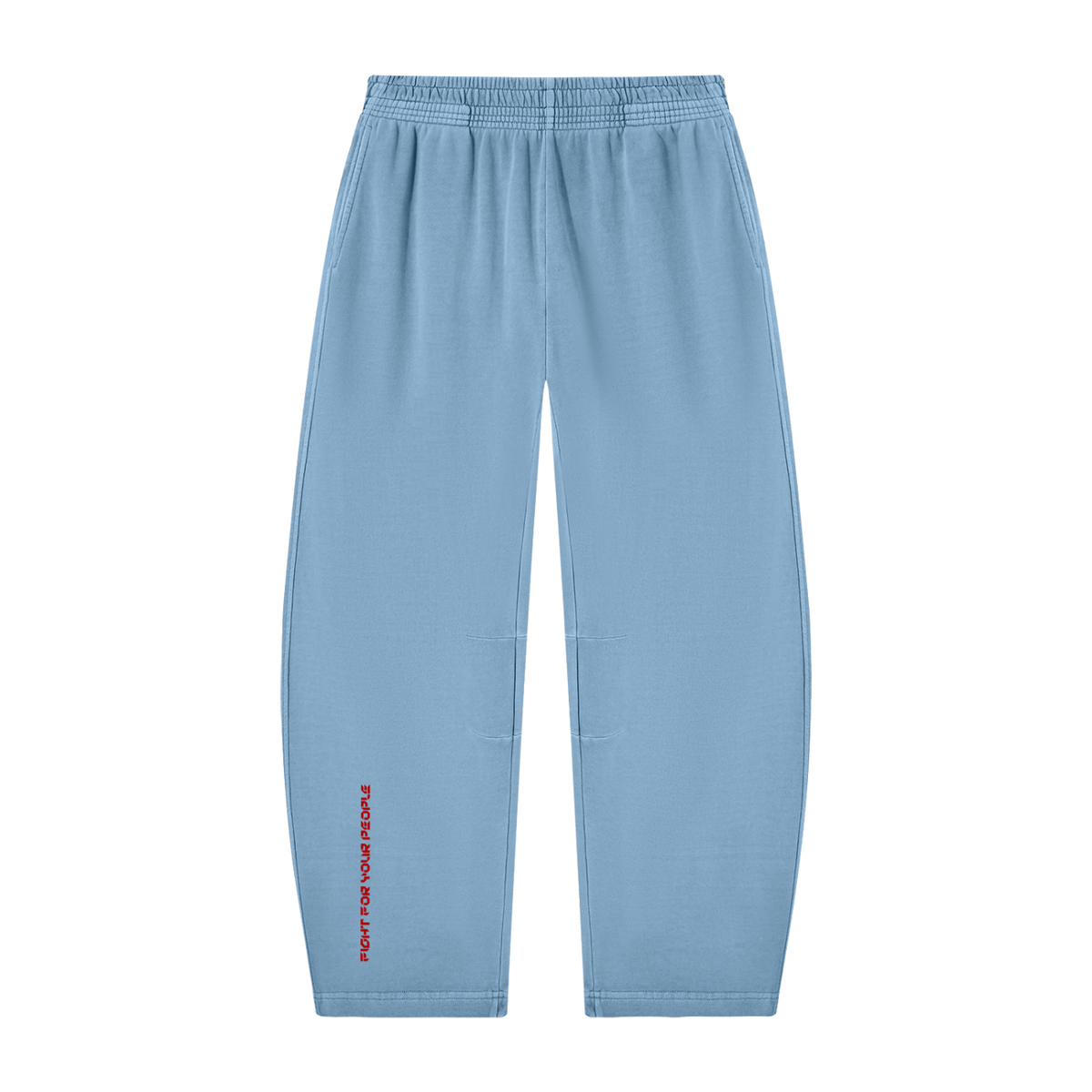 Spodnie Dresowe Barrel Leg Vintage Wash – Nowrocky™ — faktura dresówki w zbliżeniu
