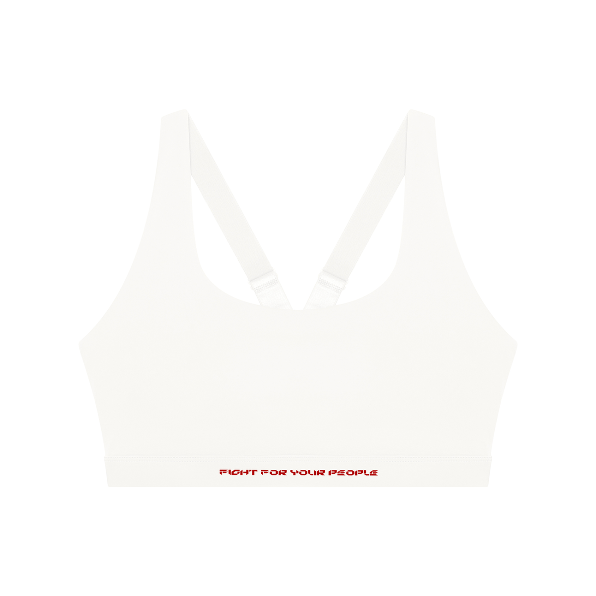 Biustonosz Sportowy Racerback Cut-Out – Nowrocky™ — detal splotu dzianiny przy wycięciu