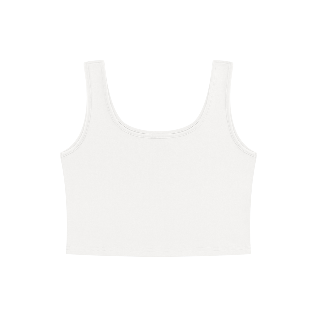 Tank Top Crop Bodycon – Nowrocky™ — ujęcie z profilu, dopasowany krój