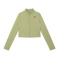 Kurtka Cropped Full-Zip Stójka – Nowrocky™ — kieszeń boczna z zamkiem