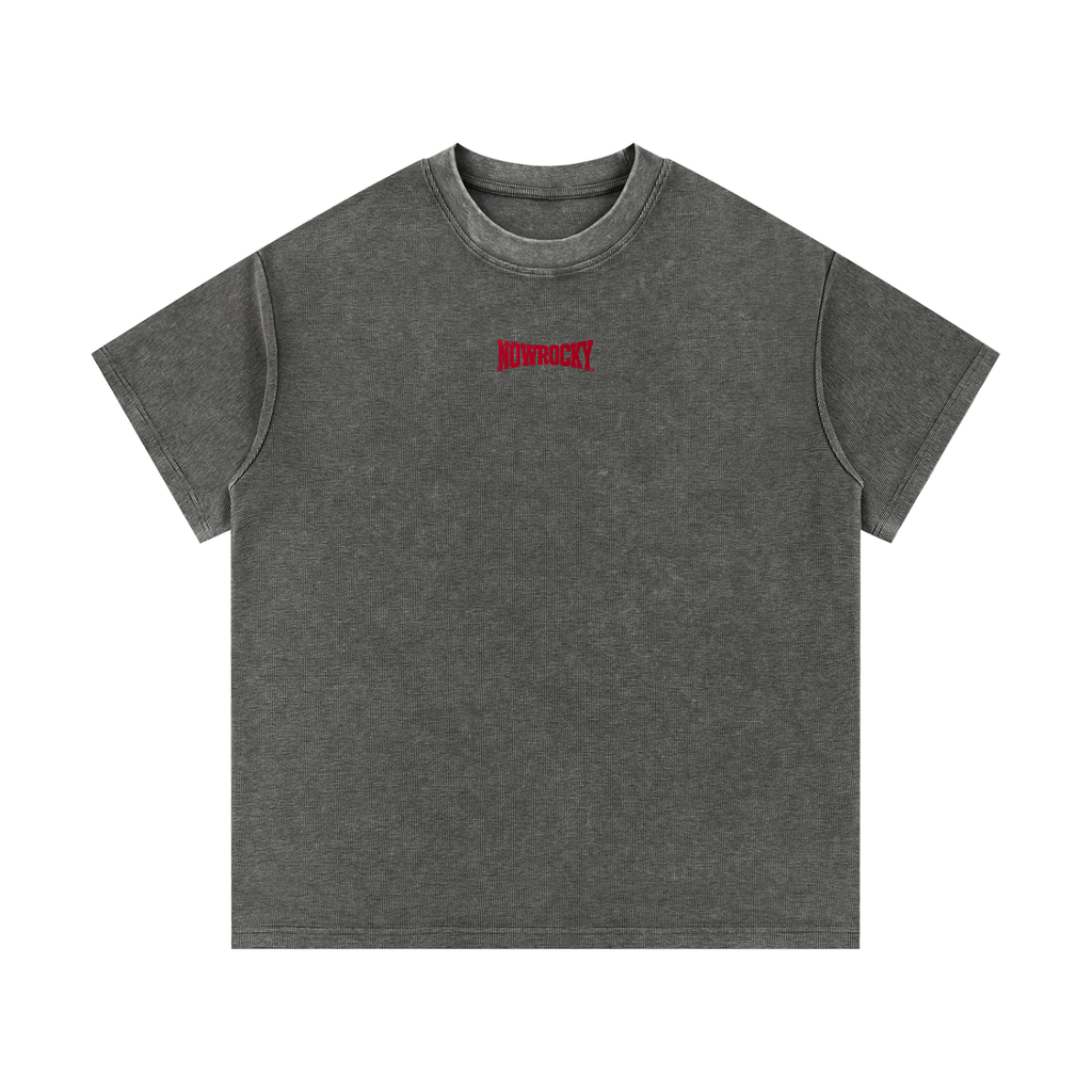 T-shirt Mineral Wash Waffle Knit – Nowrocky™