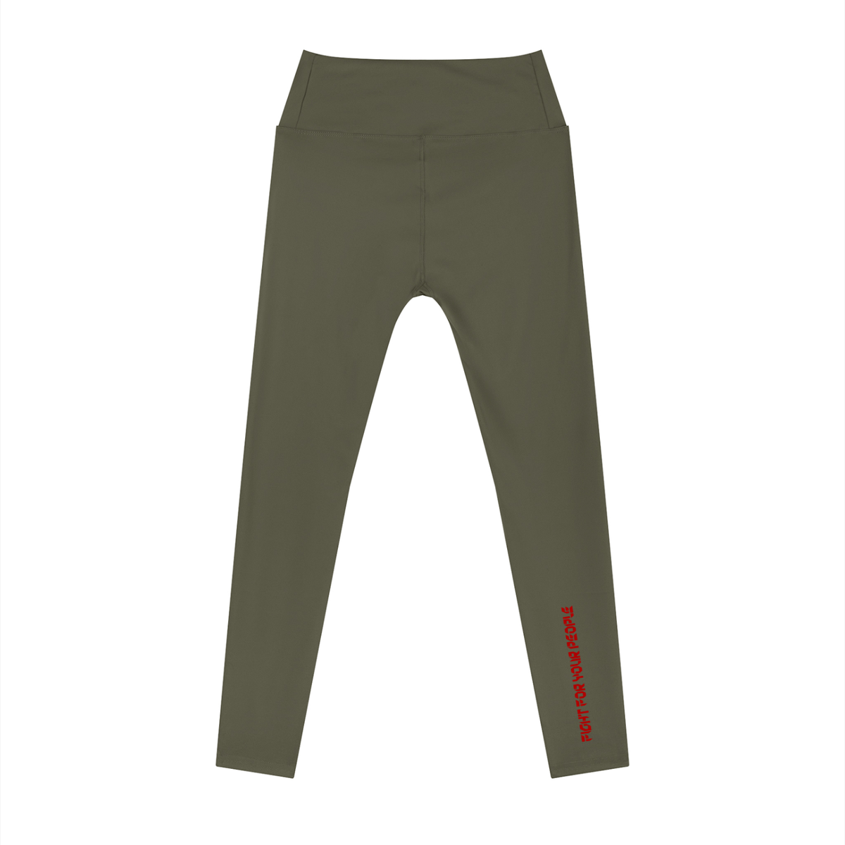 Legginsy High Rise Do Kostki – Nowrocky™ — zbliżenie na szeroki pas w talii