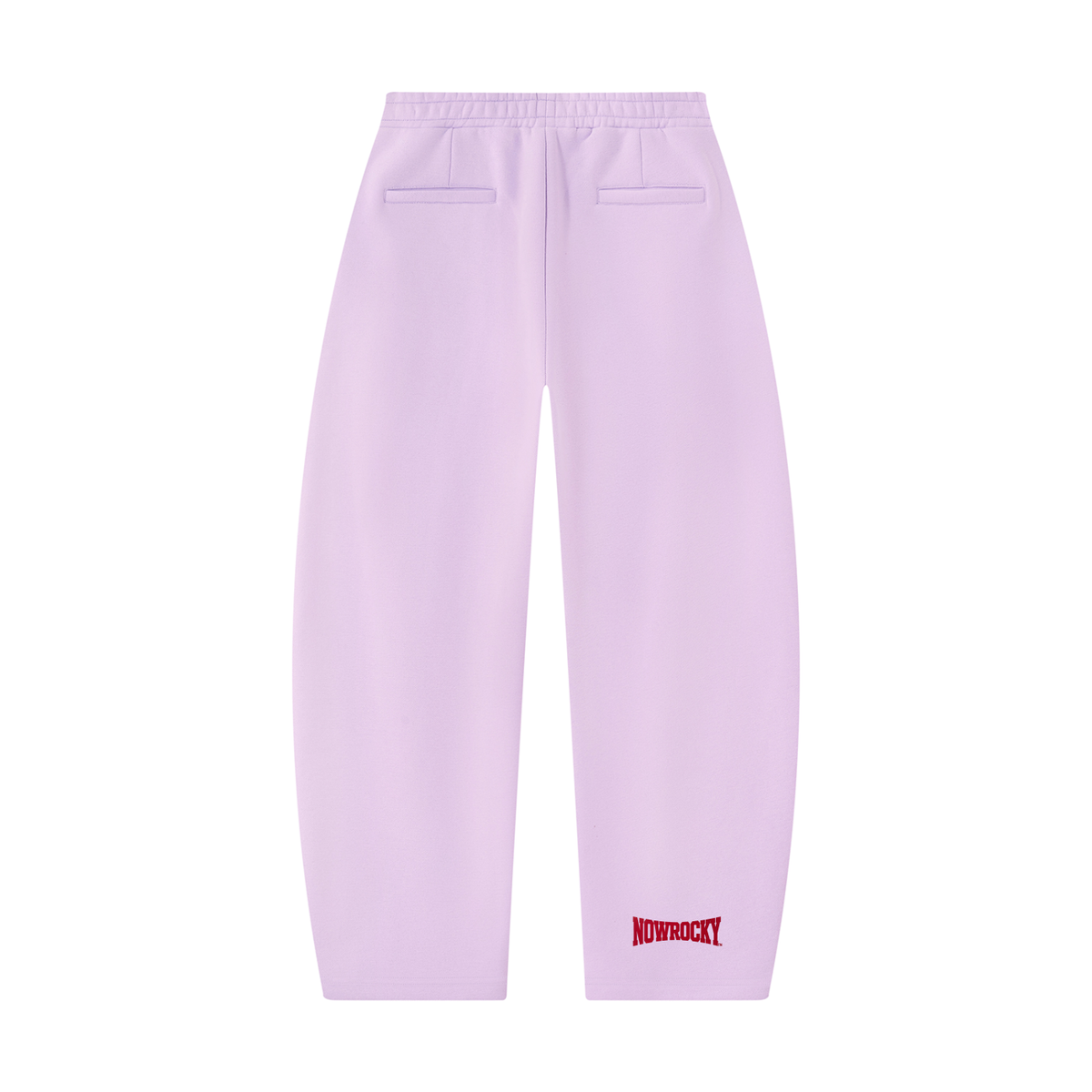 Spodnie Dresowe Barrel Leg – Nowrocky™ — faktura dresówki w zbliżeniu