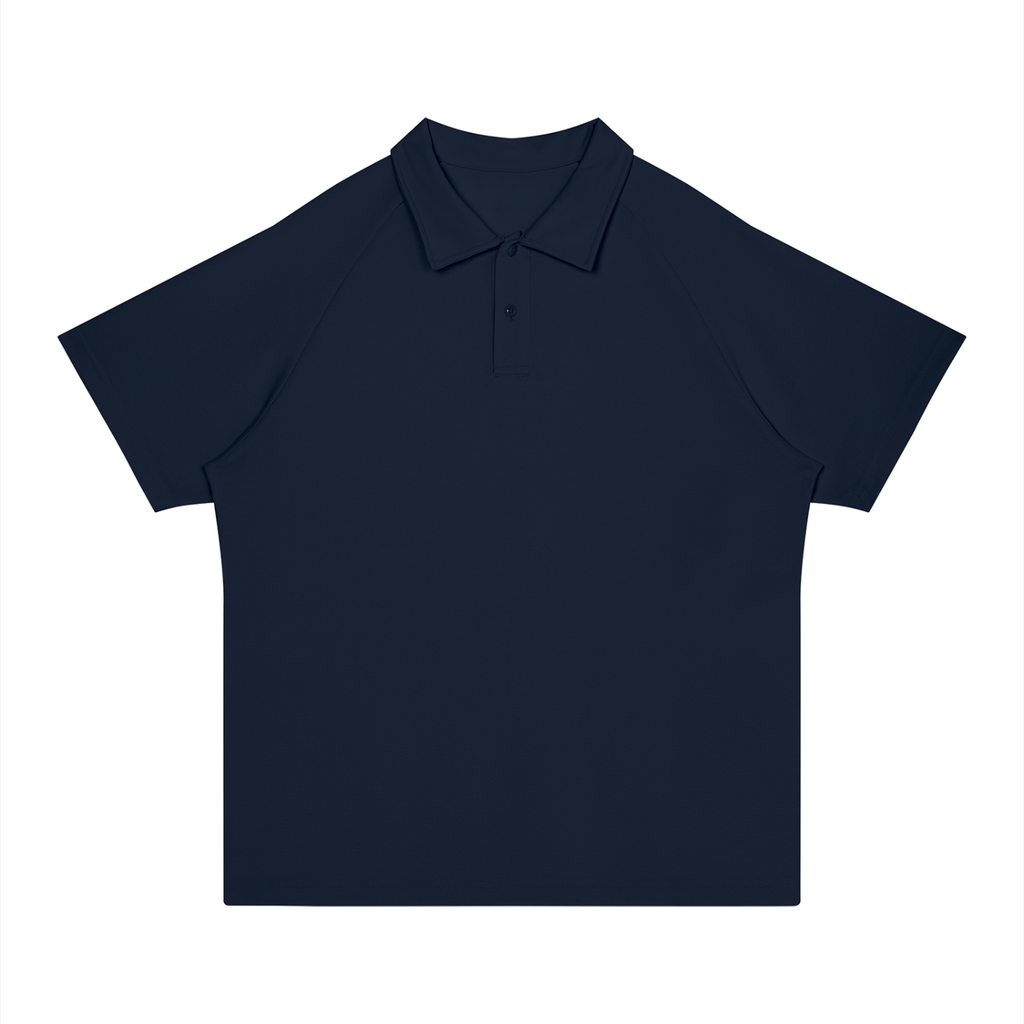 Polo Regular Fit Raglan – Nowrocky™ — listwa guzikowa, detal