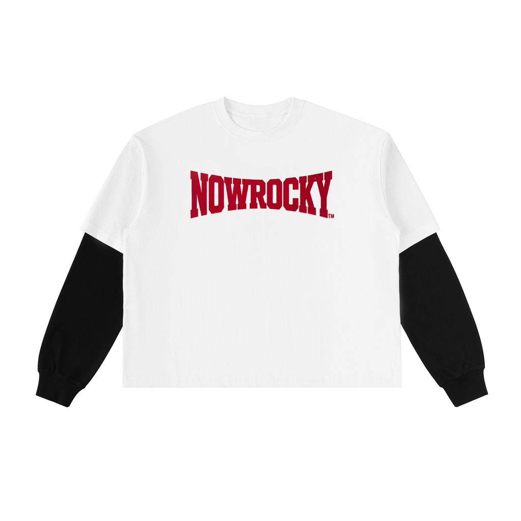 Longsleeve Layered Contrast Sleeve – Nowrocky™ — koszulka na warstwy, ujęcie z profilu