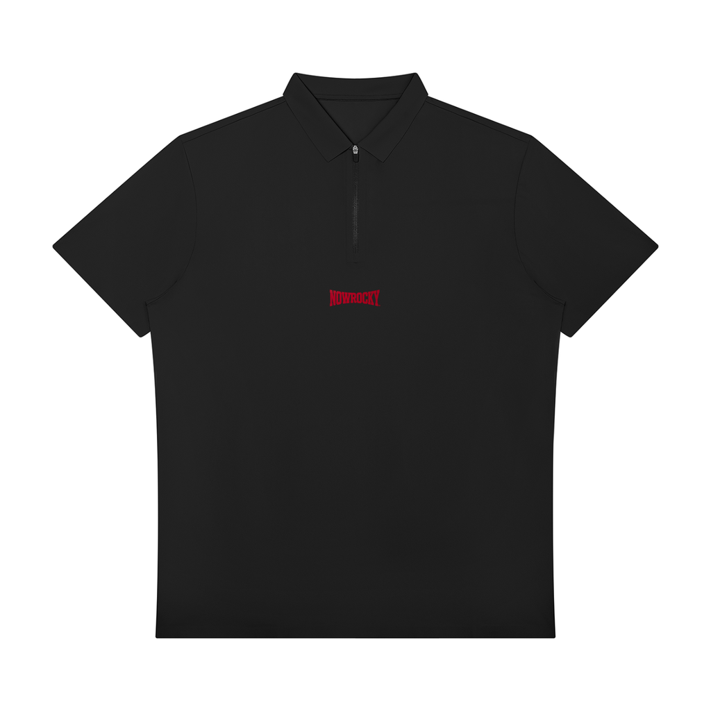 Polo Quarter-Zip Performance – Nowrocky™ — koszulka polo z krótkim zamkiem, widok z przodu
