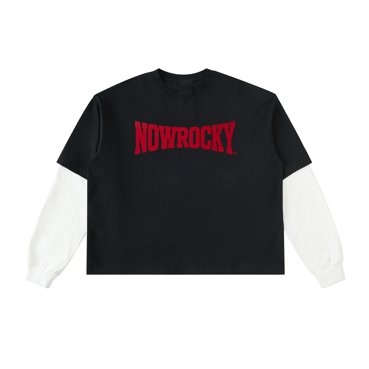 Longsleeve Layered Contrast Sleeve – Nowrocky™ — koszulka z długim rękawem, ujęcie z przodu