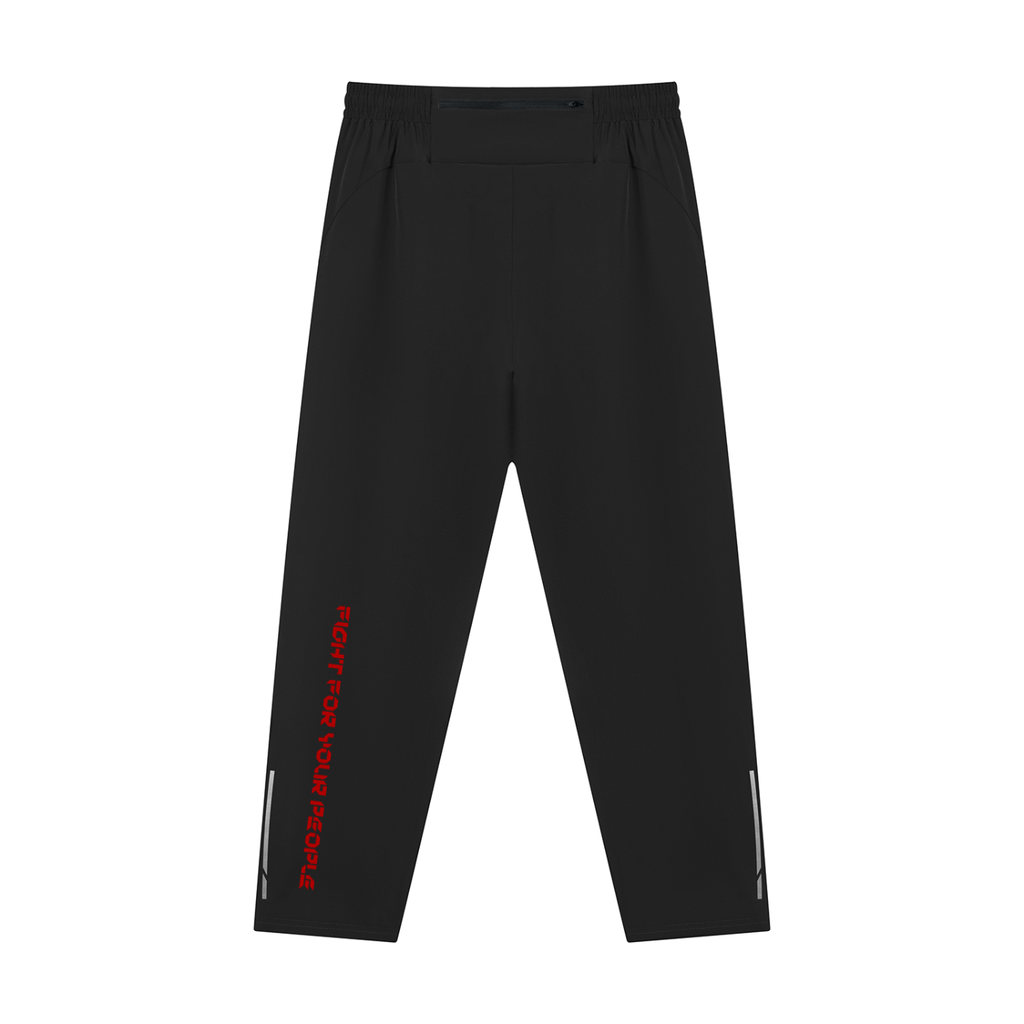 Spodnie Drawstring Reflective – Nowrocky™ — spodnie ze sznurkiem w pasie, widok z tyłu