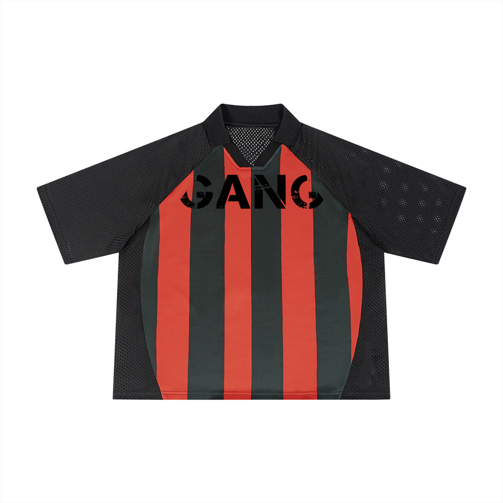 Koszulka Soccer Jersey Striped Mesh Boxy – Nowrocky™