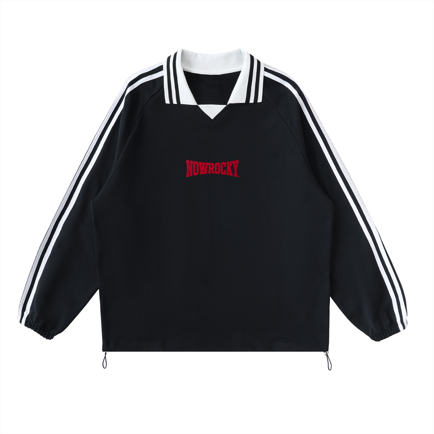 Bluza z Kontrastowymi Paskami i Kołnierzem – Nowrocky™