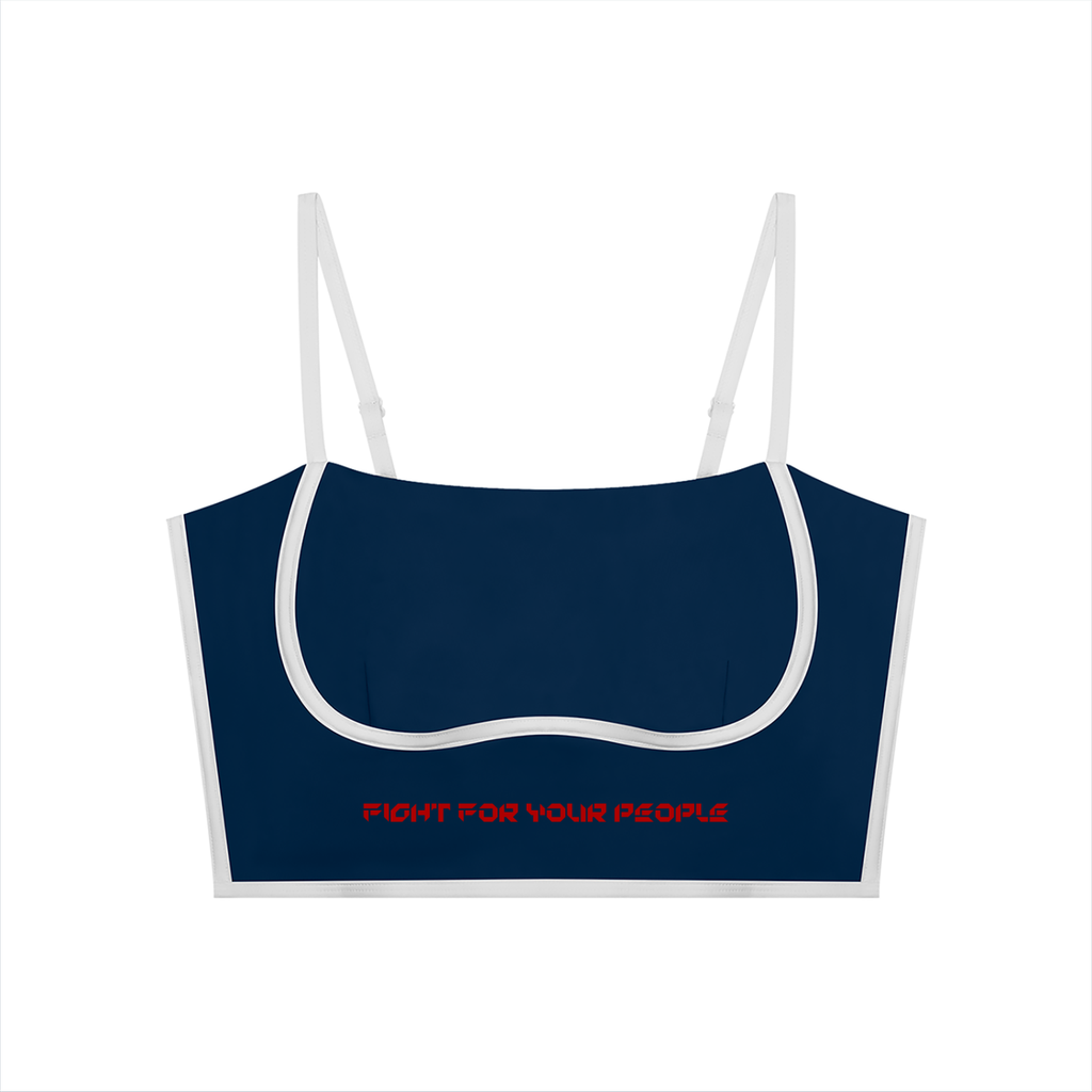 Biustonosz Sportowy Color Block – Nowrocky™ — biustonosz sportowy z profilu, podział kolorów