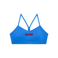 Biustonosz Sportowy Cropped Racerback – Nowrocky™ — biustonosz sportowy z profilu na modelce