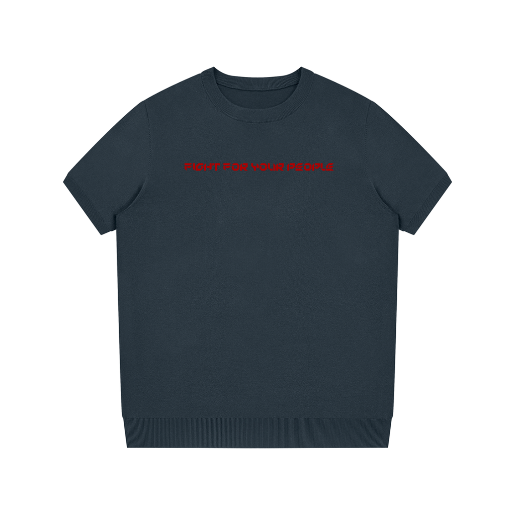 T-shirt Dziany Crewneck – Nowrocky™ — t-shirt dziany crewneck, ujęcie z profilu