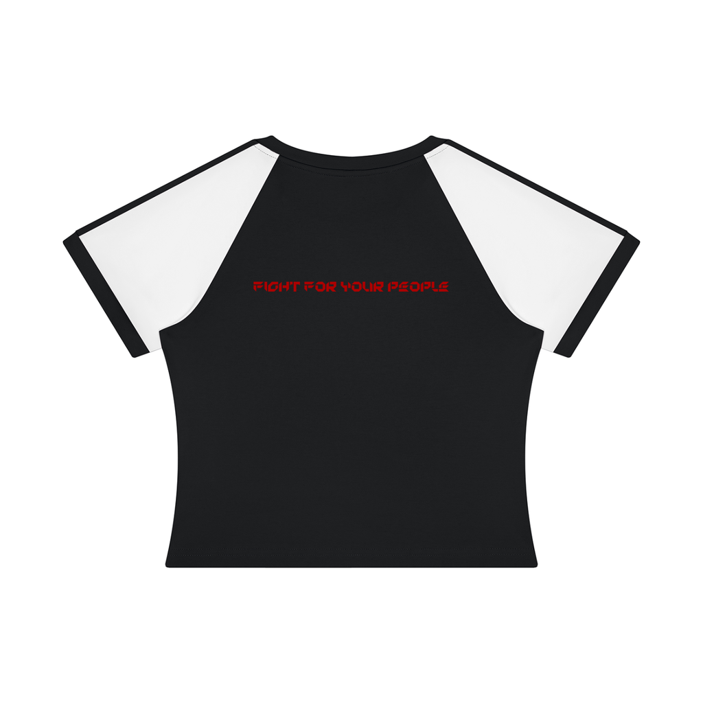 T-shirt Slim Raglan Color Block – Nowrocky™ — koszulka w bloku kolorystycznym, widok z tyłu