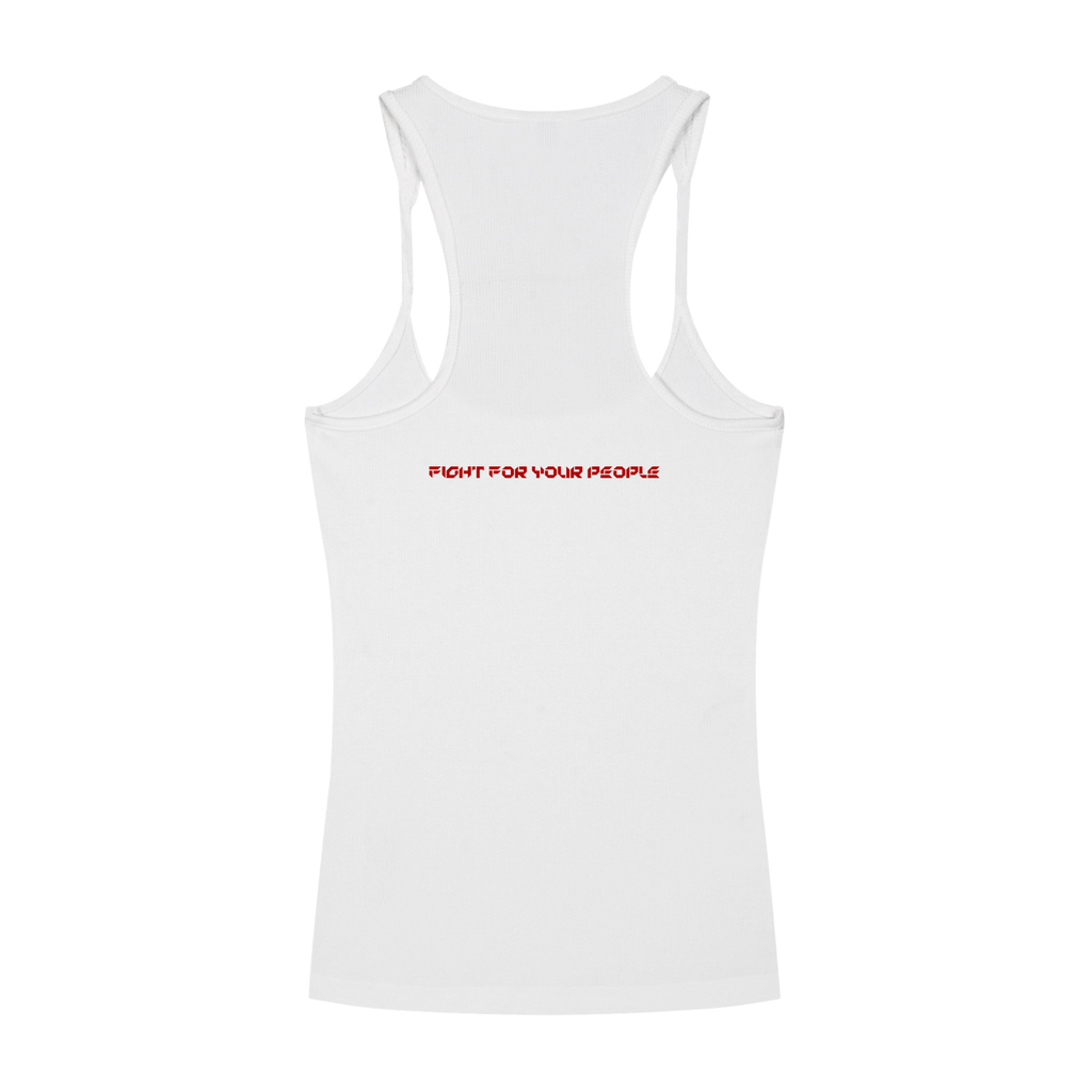 Tank Top Ribbed Racerback – Nowrocky™ — wycięcie racerback na plecach w zbliżeniu