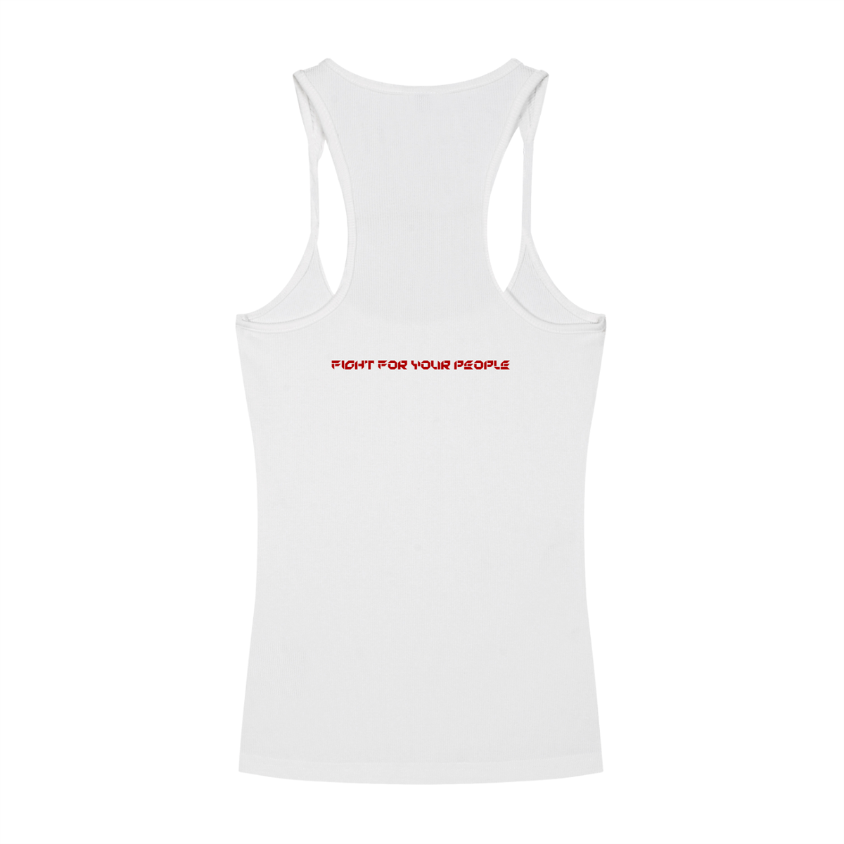 Tank Top Ribbed Racerback – Nowrocky™ — wycięcie racerback na plecach w zbliżeniu