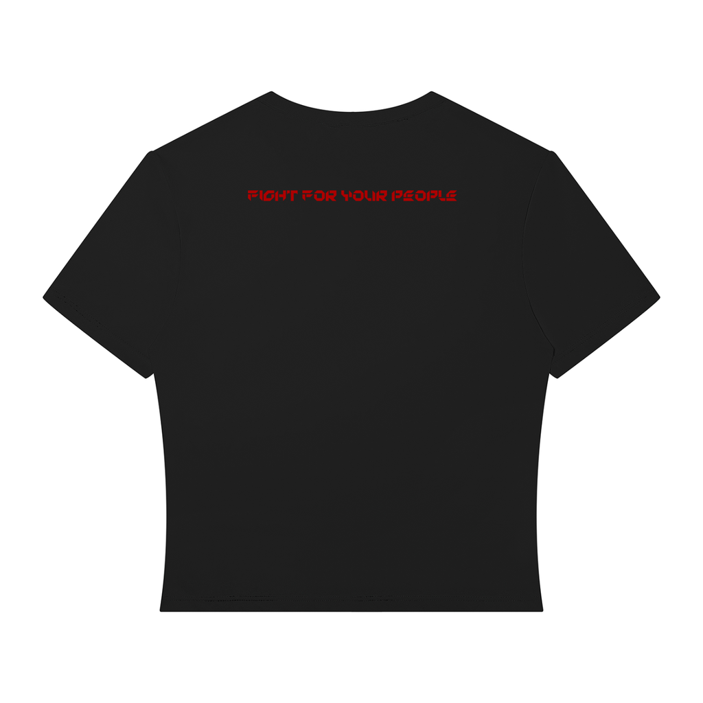 T-shirt Crop Performance – Nowrocky™ — koszulka od tyłu, krótki krój nad talią