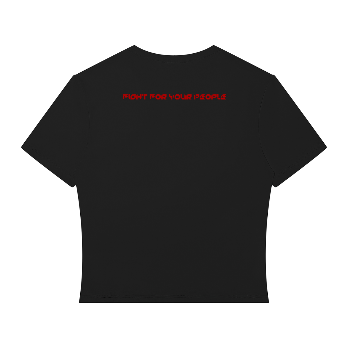 T-shirt Crop Performance – Nowrocky™ — koszulka od tyłu, krótki krój nad talią