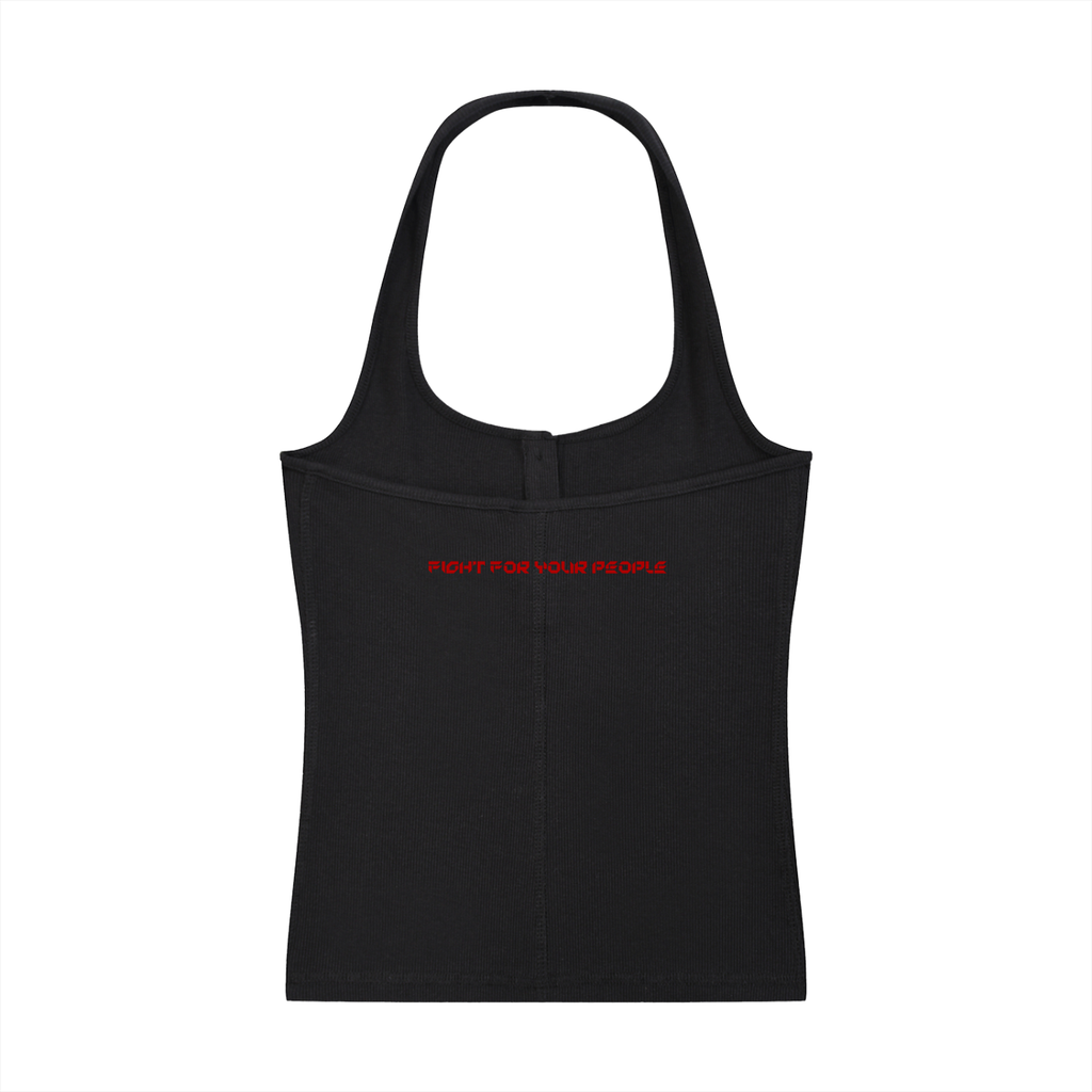 Tank Top Ribbed Henley – Nowrocky™ — top na ramiączkach od tyłu