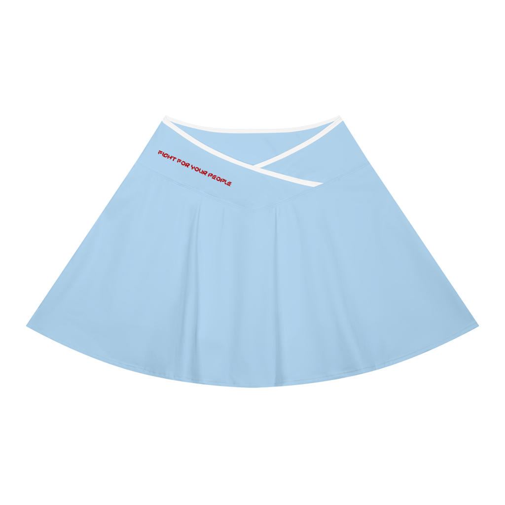 Spódnica A-Line Crossover – Nowrocky™ — pas w talii, kadr makro
