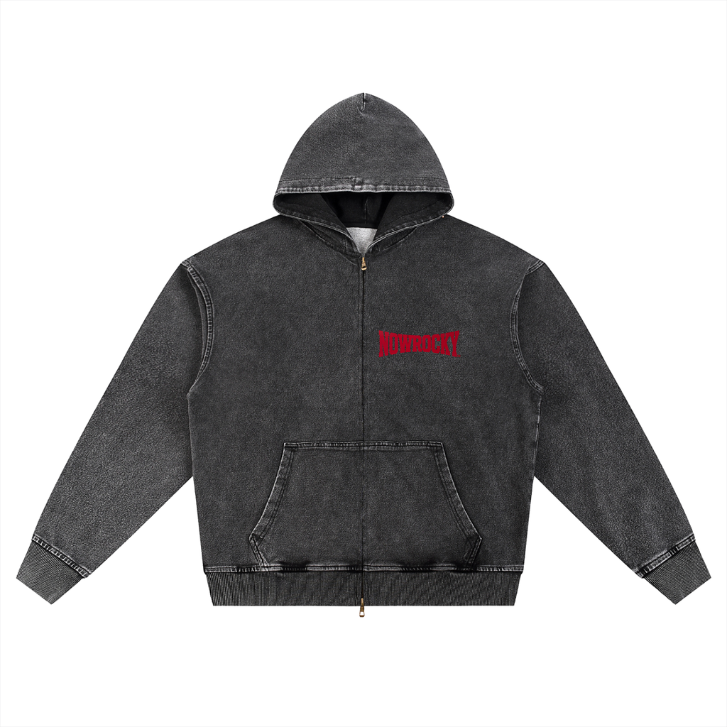 Bluza Oversized Snow Wash Zip-Up – Nowrocky™