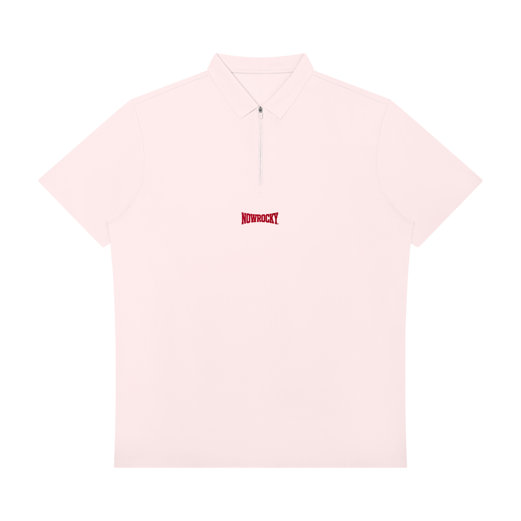 Polo Quarter-Zip Performance – Nowrocky™ — polo na modelu, cała sylwetka
