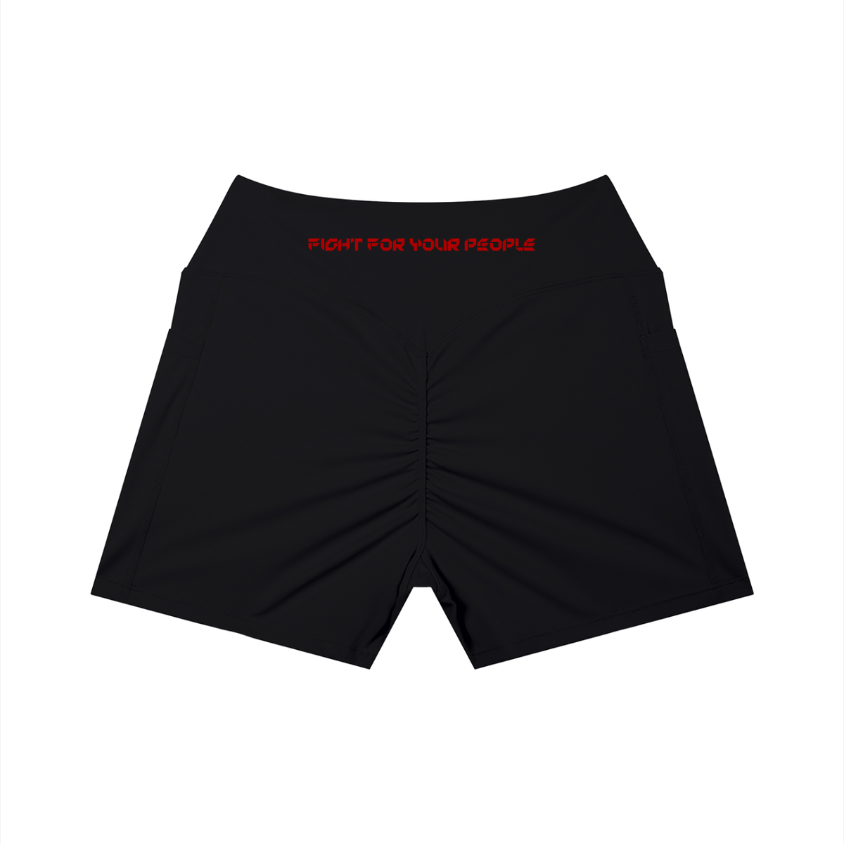 Szorty Treningowe High Waist z Kieszeniami – Nowrocky™ — szorty od tyłu, wysoki stan