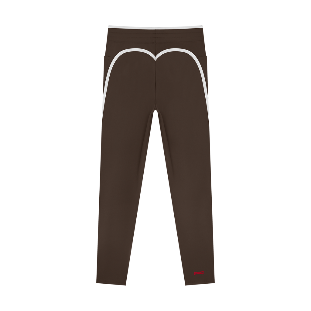 Legginsy Color Block Wysoki Stan – Nowrocky™ — układ na płasko, pełna długość nogawki