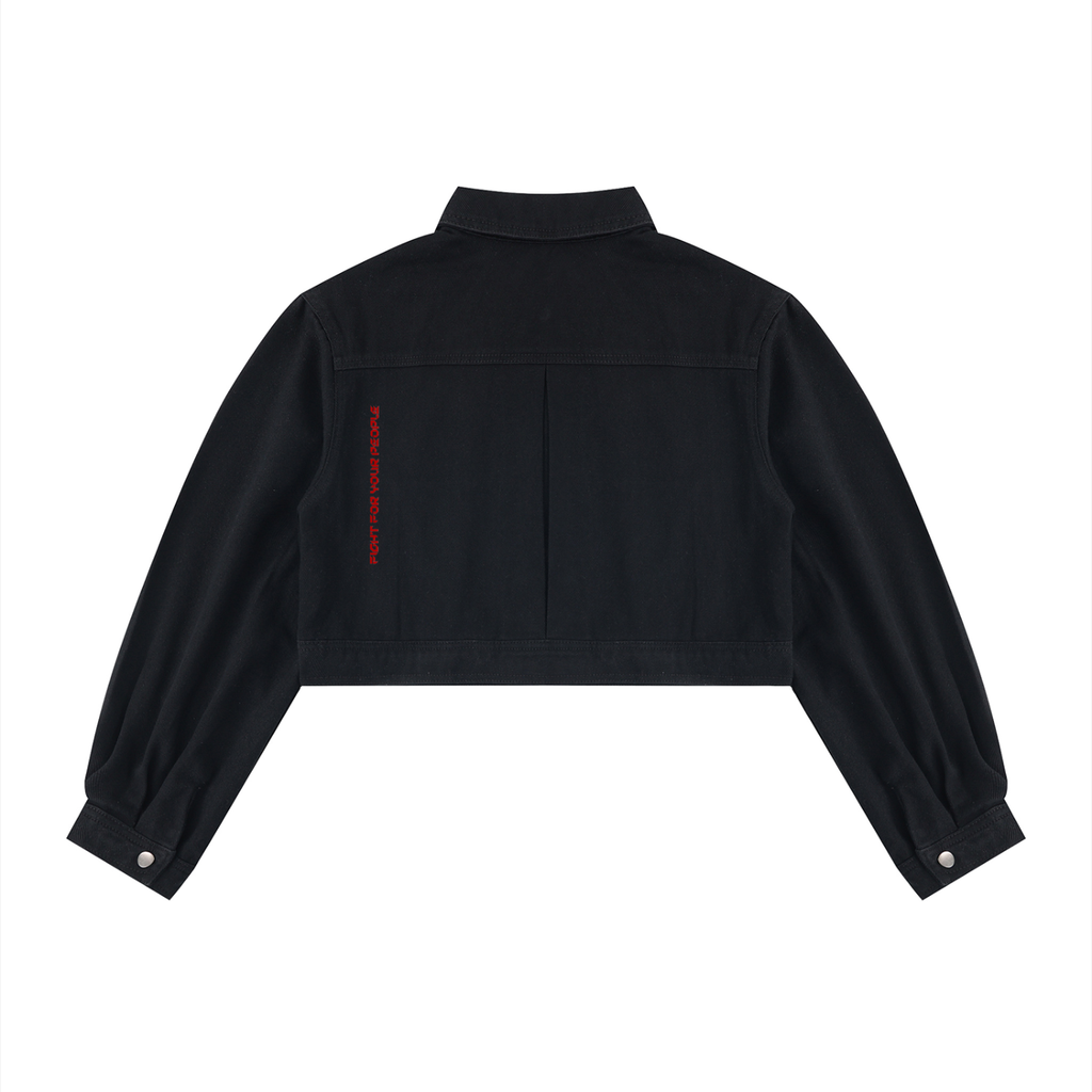 Kurtka Jeansowa Crop – Nowrocky (streetwear)