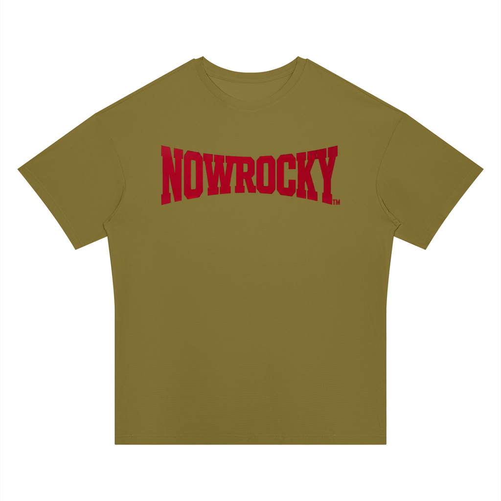T-shirt Drop Shoulder Loose – Nowrocky™ — koszulka z profilu, swobodny krój