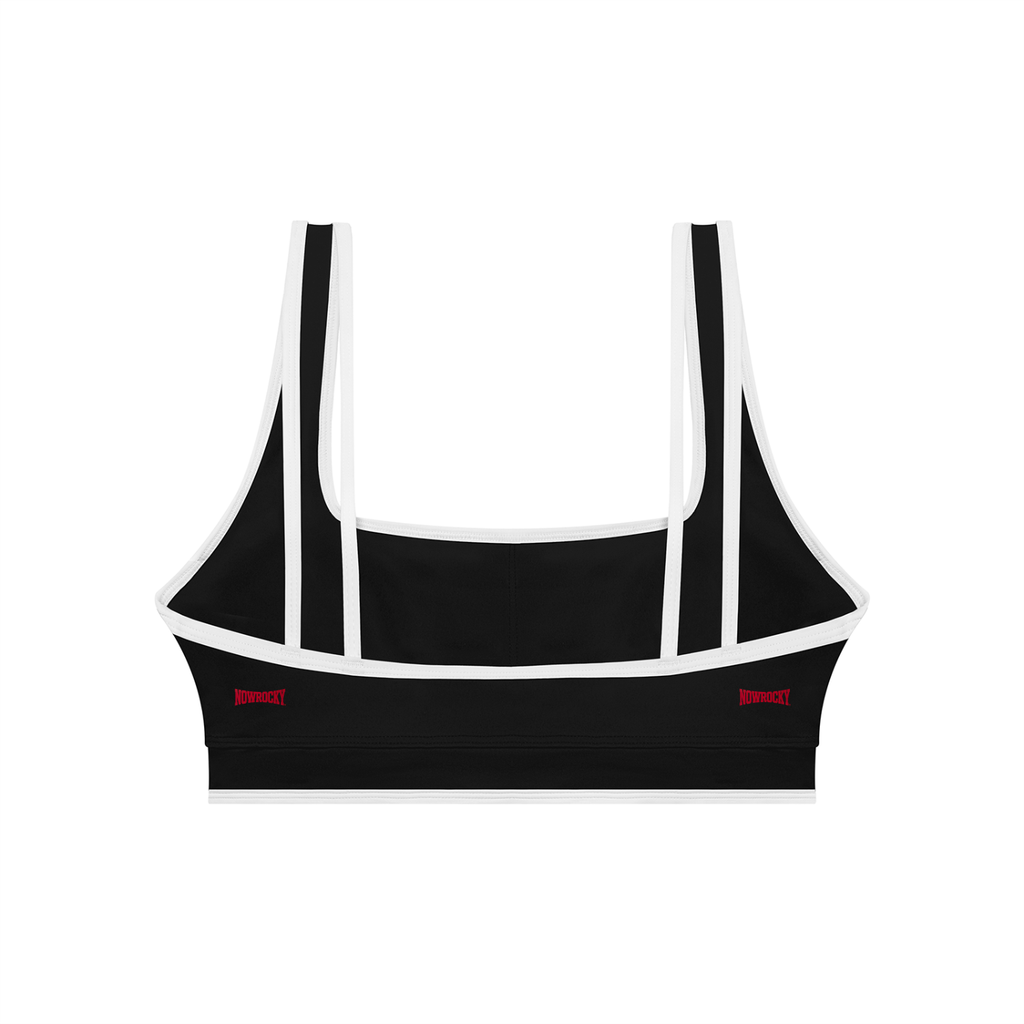 Biustonosz Sportowy Color Block – Nowrocky™ — biustonosz od tyłu, szerokie ramiączka