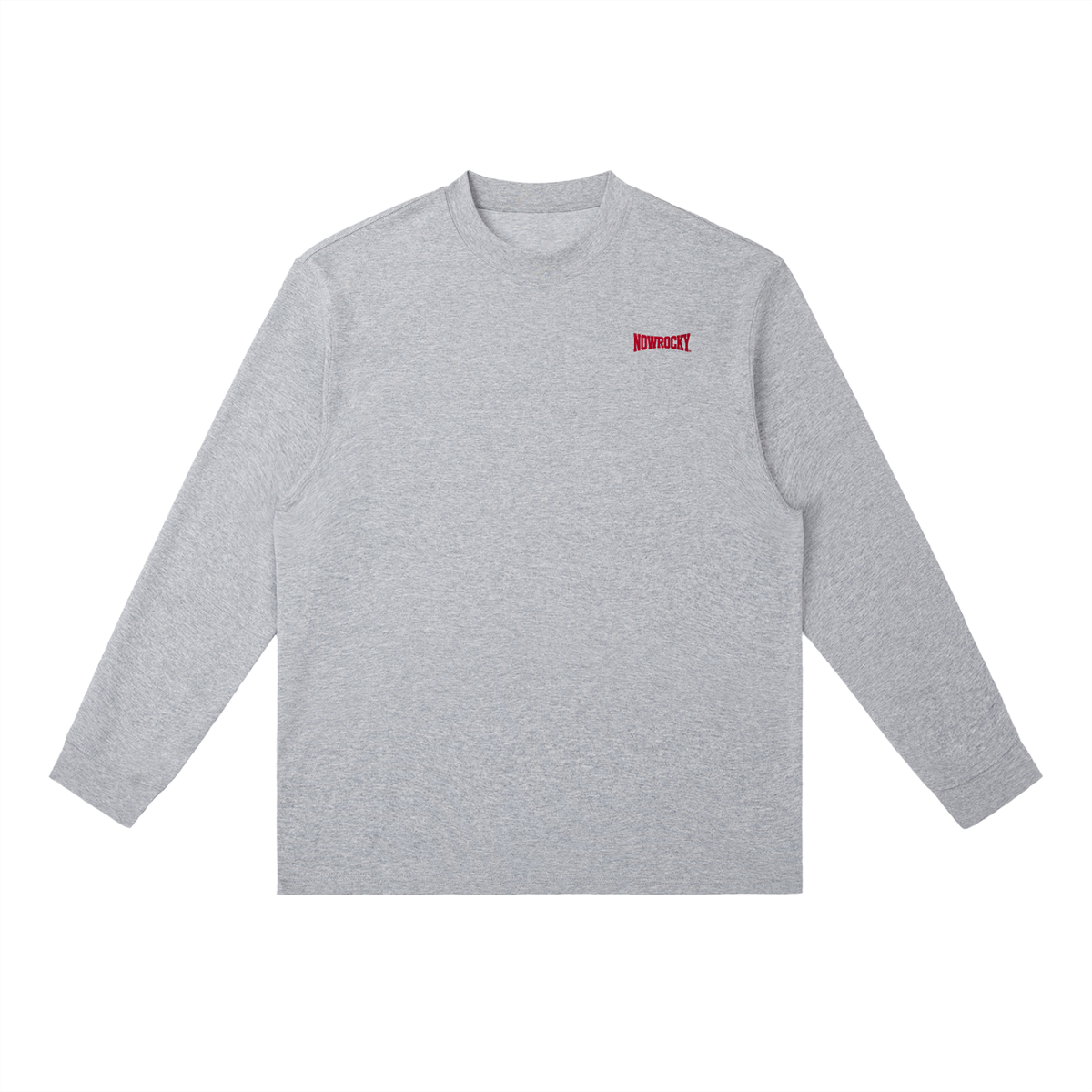 Longsleeve Crewneck Drop Shoulder – Nowrocky™ — okrągły dekolt i ściągacz przy szyi