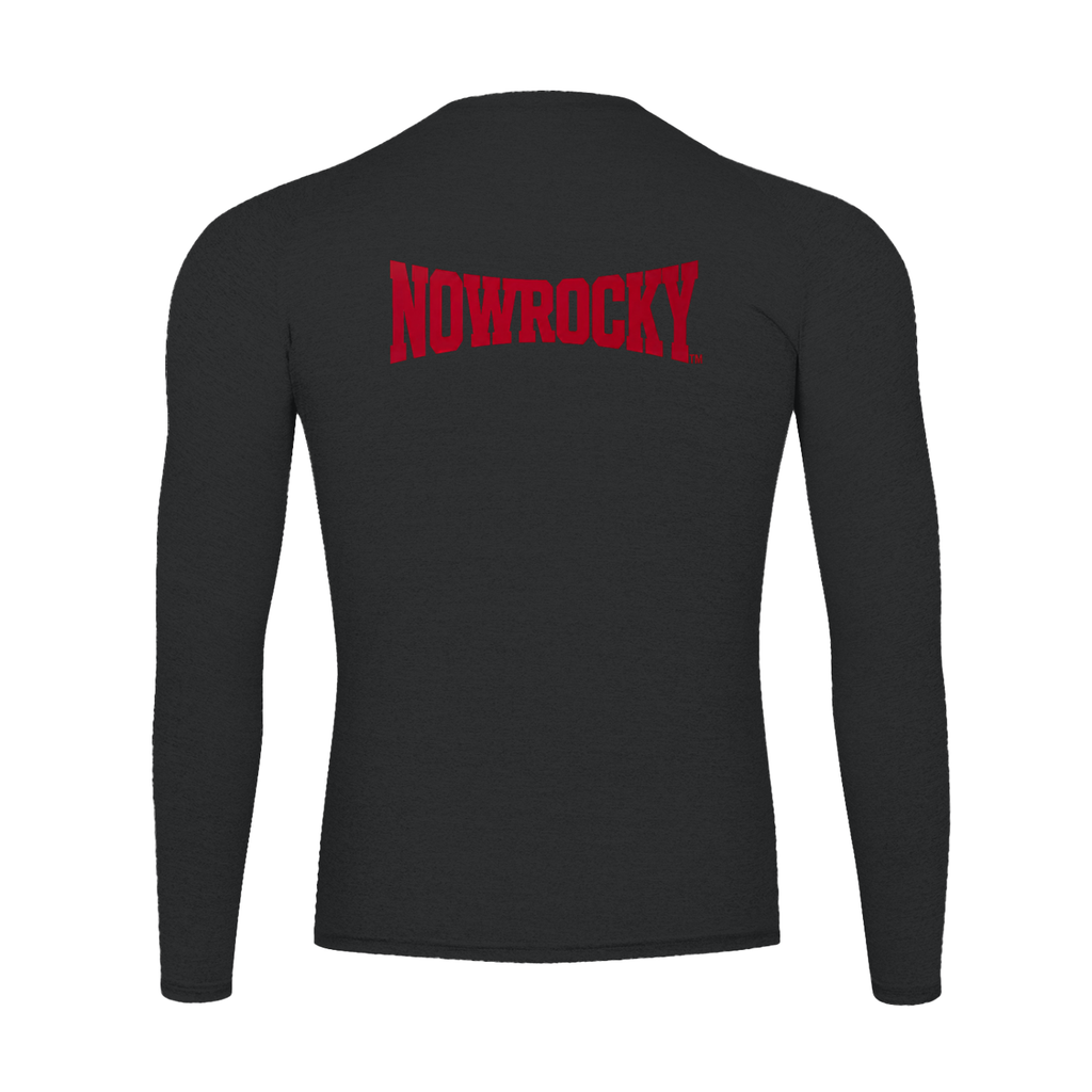 Longsleeve Performance Raglan – Nowrocky™ — bluza treningowa raglan, widok z tyłu