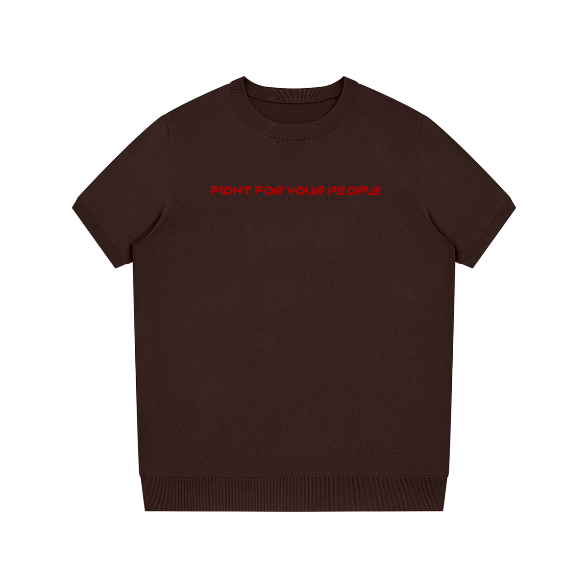 T-shirt Dziany Crewneck – Nowrocky™ — krótki rękaw i linia ramienia z bliska
